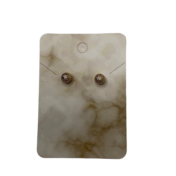 Set of two earrings gold and gold crystal earrings - Picture 1 of 4